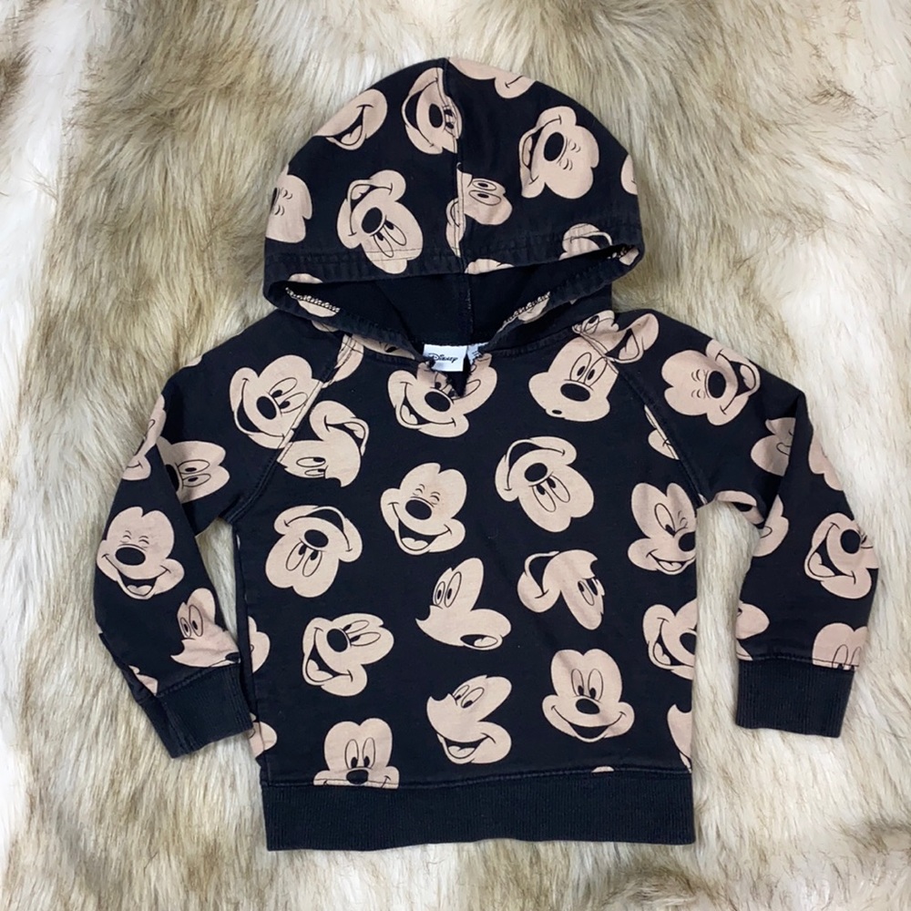 2T Disney Minnie Mouse Long Sleeve Pull-Over Hoodie